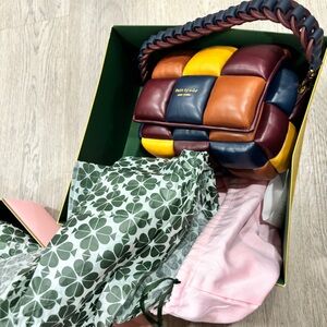 Kate spade boxxy colorblocked smooth bag